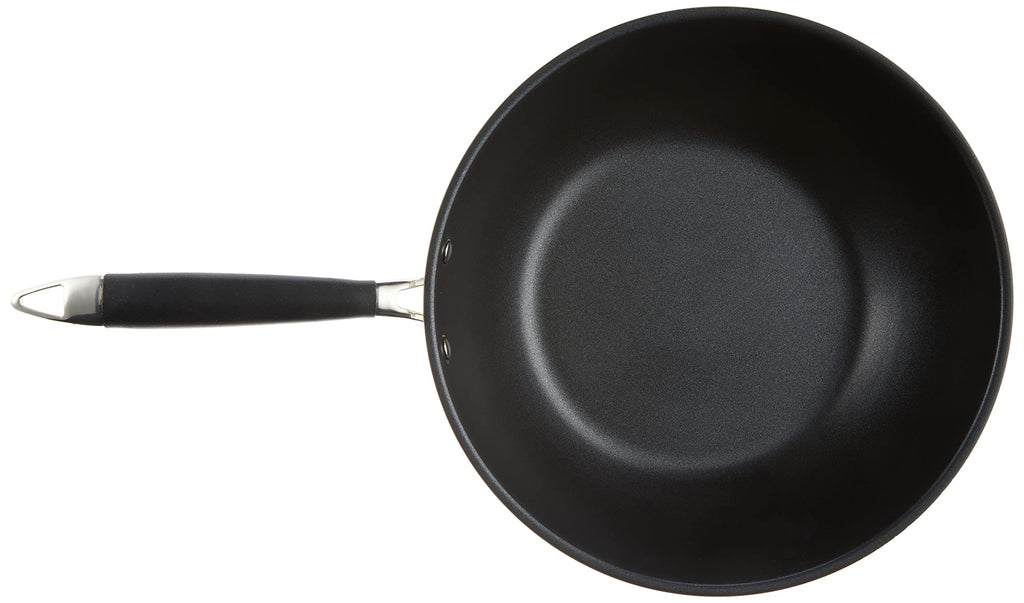 Edelstahl-Wok 28 cm mit Antihaftbeschichtung – induktionsgeeignet
