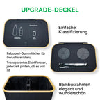 Pfandflaschen Sammelbehälter 170 L mit Deckel – 4 Fächer