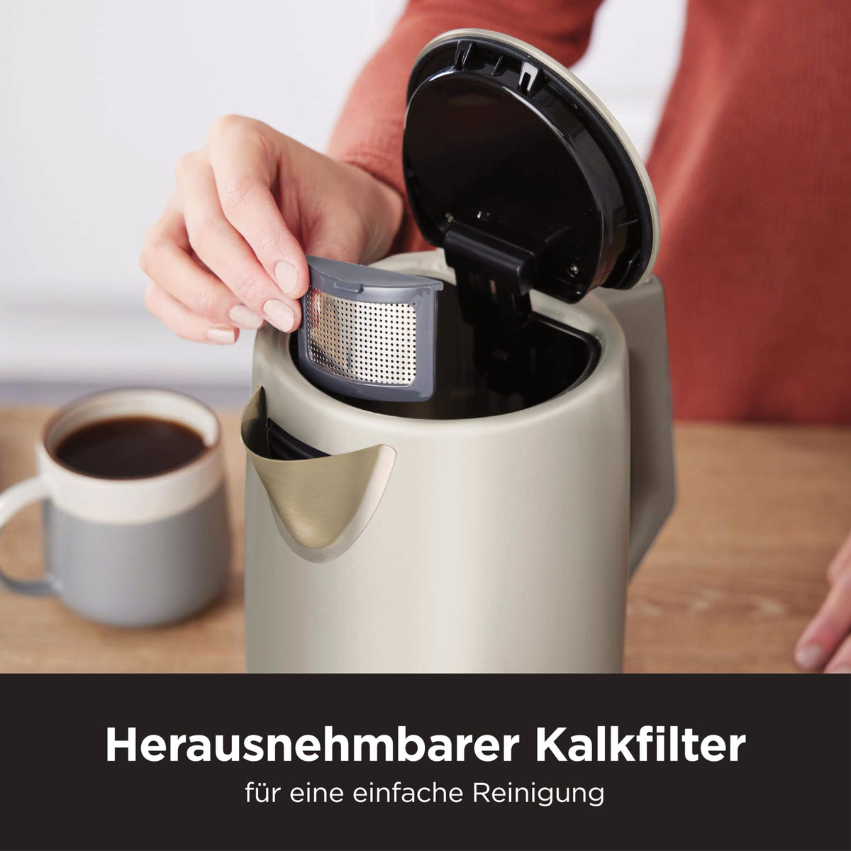 Ninja Wasserkocher mit Temperaturwahl 1,7 L – Stone Gold
