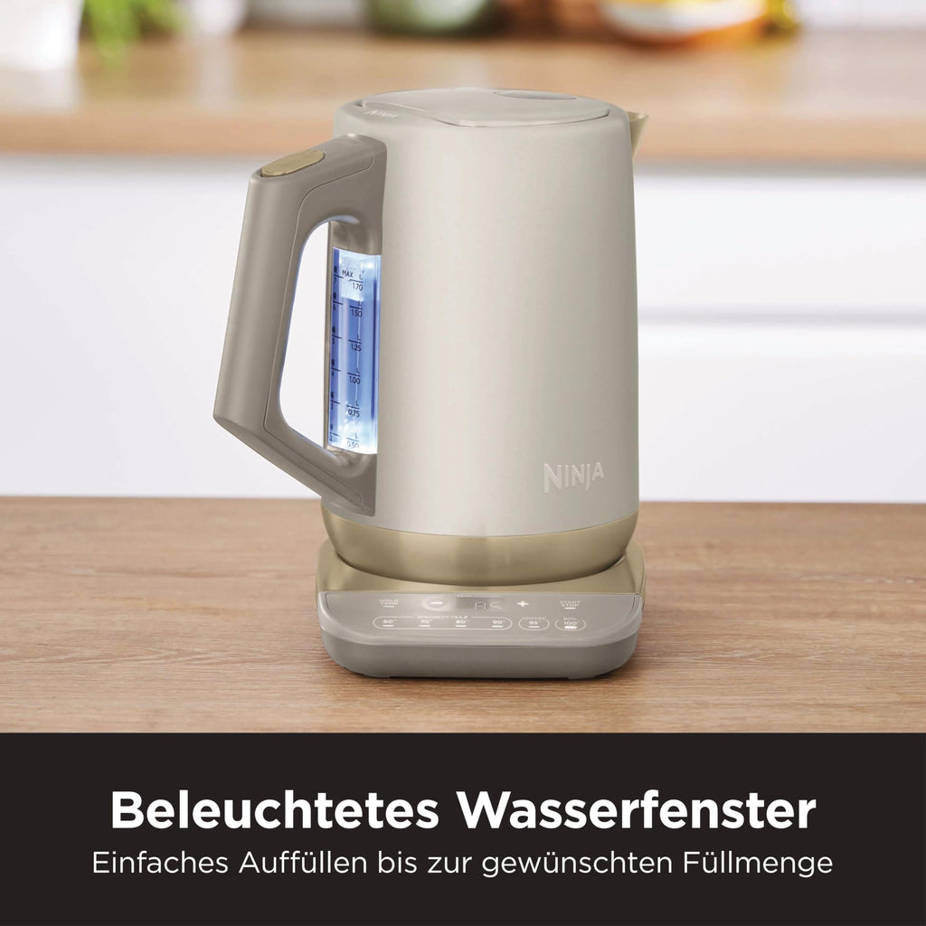 Ninja Wasserkocher mit Temperaturwahl 1,7 L – Stone Gold