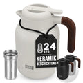 Isolierkanne 1,5 L mit Keramikbeschichtung & Teesieb