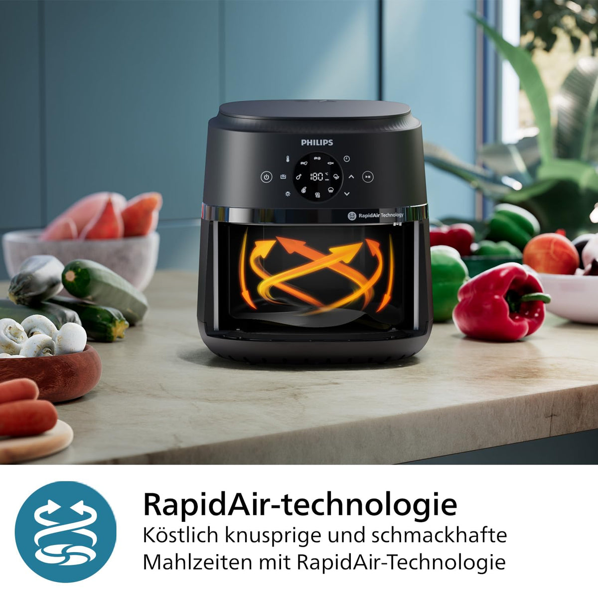 Philips Airfryer 2000 Serie – Heißluftfritteuse 4,2 L