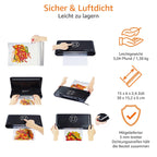 Vakuumierer mit 30-cm-Schweißnaht – inkl. 10 Vakuumbeuteln