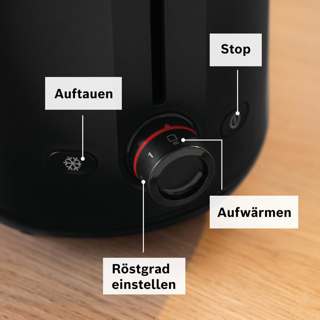 Bosch Kompakttoaster MyMoment TAT2M123 – mit Brötchenaufsatz