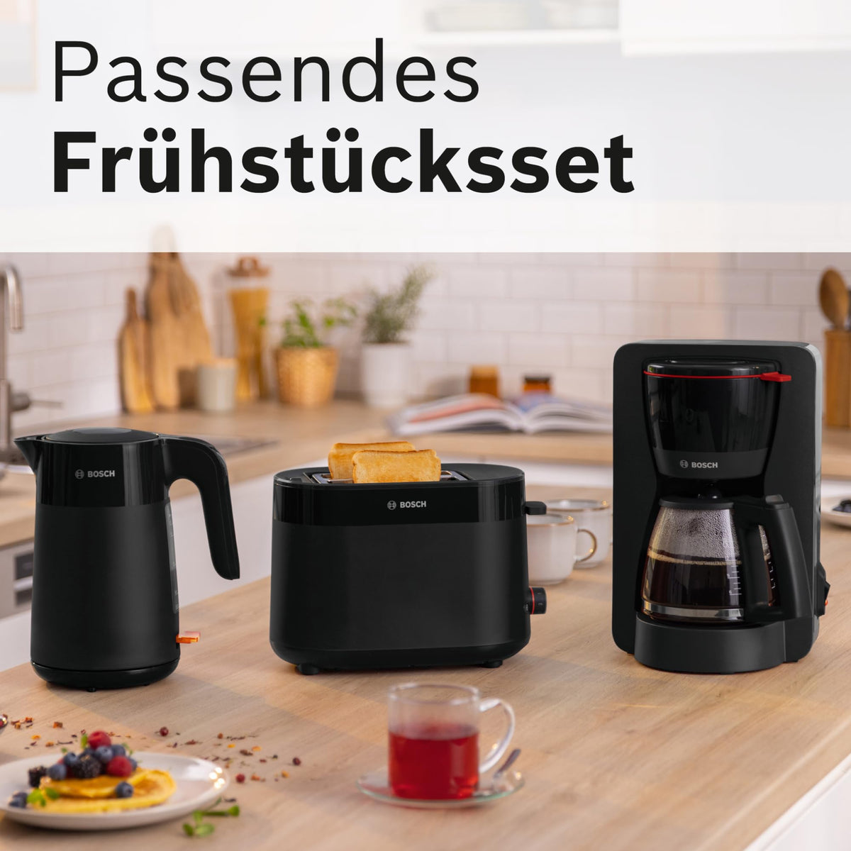 Bosch Kompakttoaster MyMoment TAT2M123 – mit Brötchenaufsatz
