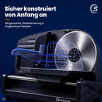 Sommertal Allesschneider AS190 – Wellen- & Glattschliff, 200 W