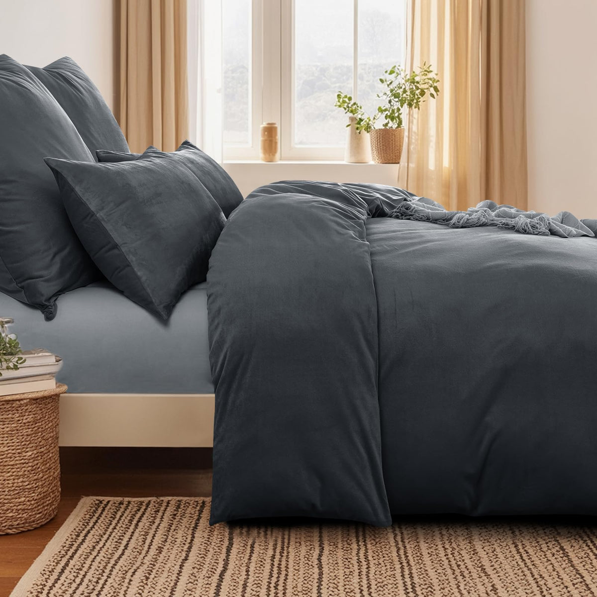 Teddy-Fleece-Bettwäsche 135 x 200 cm – 4-teilig, flauschig warm