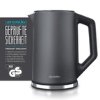 Arendo Edelstahl-Wasserkocher mit Temperatureinstellung 40–100 °C – 1,5 L