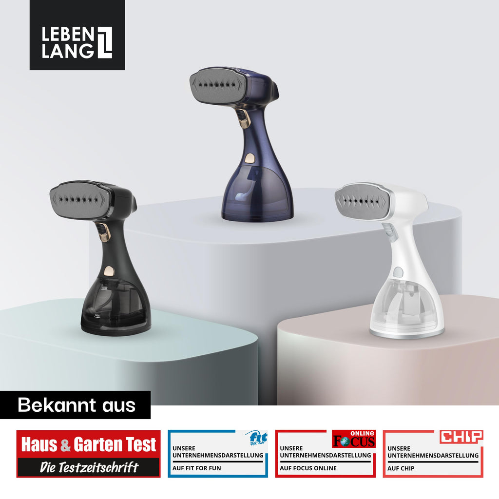 Lebenlang Steamer 1500 W – Dampfglätter mit 300-ml-Tank & Bügelhandschuh