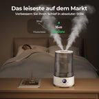 Homvana Luftbefeuchter mit Top-Fill – 3-in-1 mit Aroma & Nachtlicht