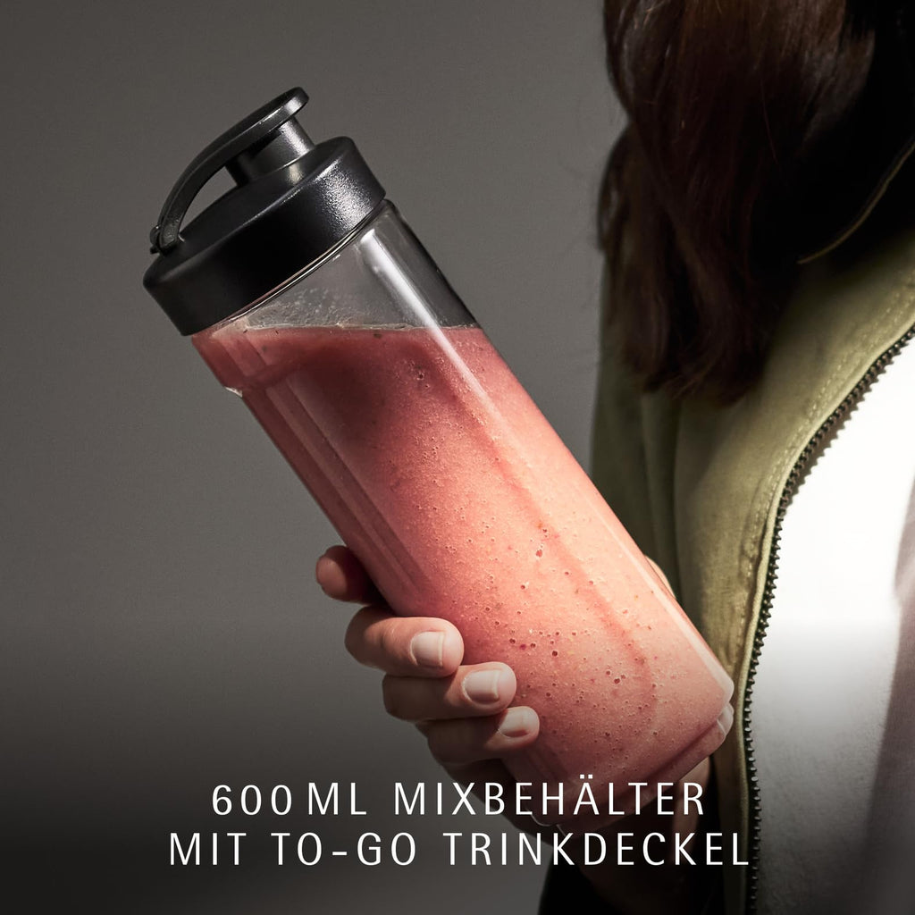 WMF Kult Mix & Go Smoothie Maker – 300 W, Trinkflasche 0,6 l