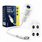 2-in-1 Galaxy Projektor & Nachtlicht mit USB – dimmbar, 360° drehbar