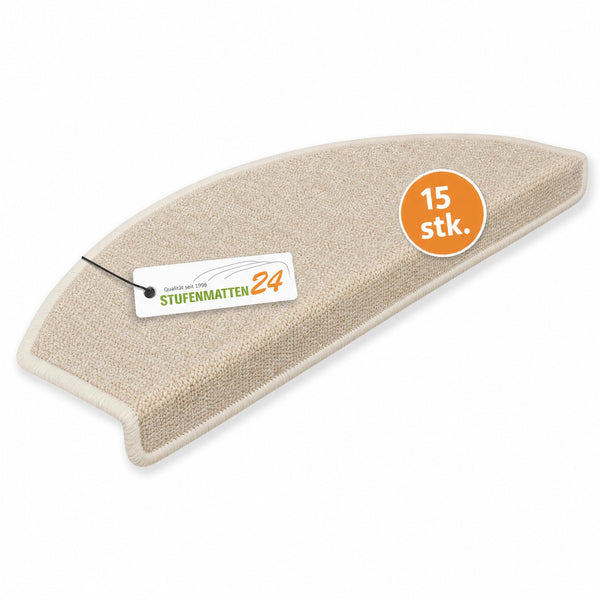 Stufenmatten 15er Set – halbrund, Trittschalldämmung ~20 dB
