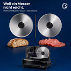 Sommertal Allesschneider AS190 – Wellen- & Glattschliff, 200 W