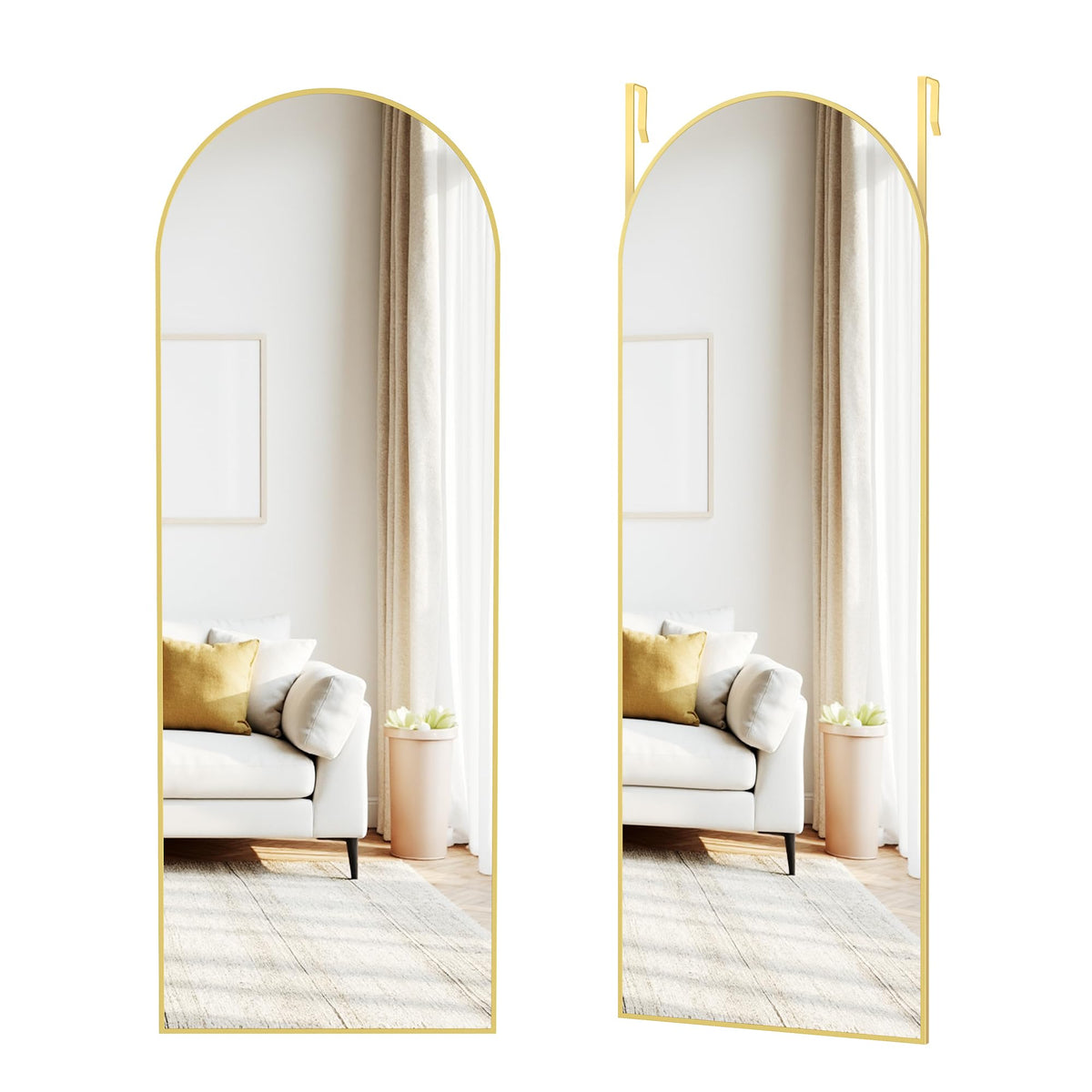 Ganzkörperspiegel 120 x 40 cm – Wand- oder Türmontage
