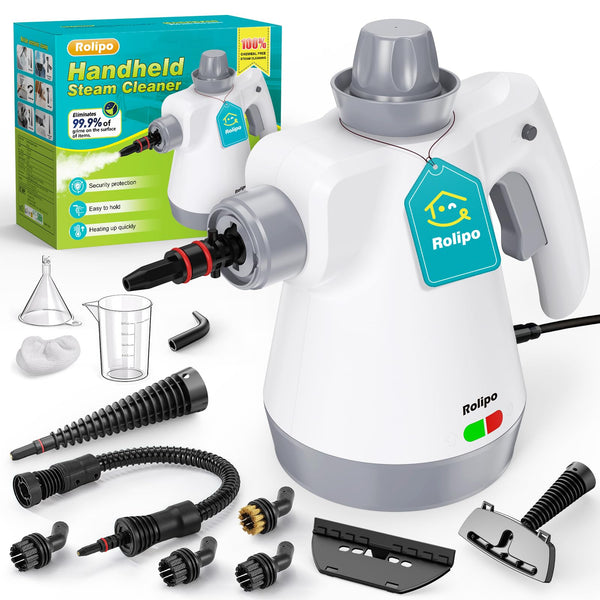 Hand-Dampfreiniger 1050 W mit 12-teiligem Zubehör