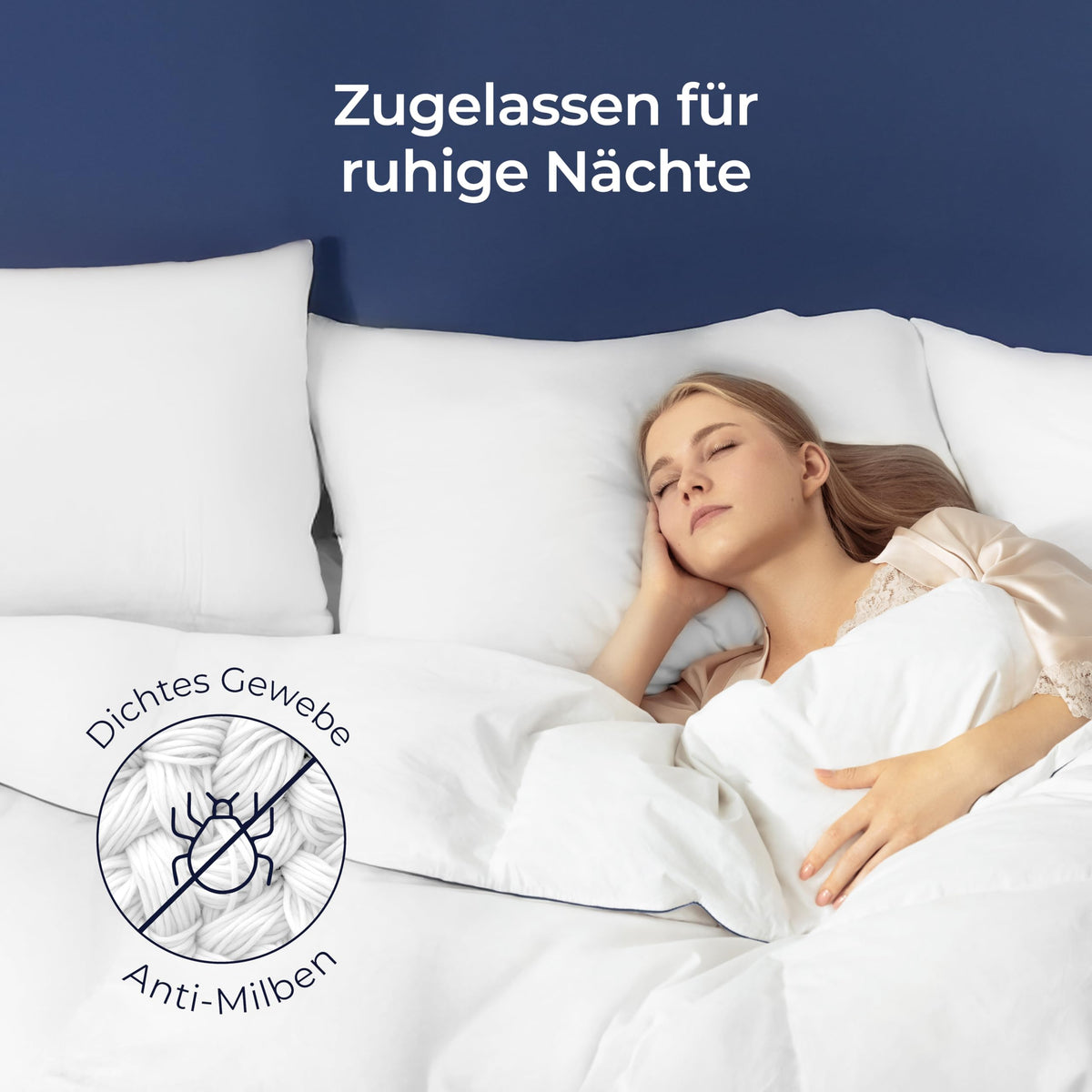 Dreamzie Daunendecke 450 g/m² – Ganzjahres- oder Winterdecke