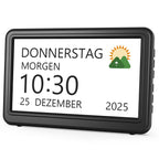 Digitale Kalenderuhr 7 Zoll – mit Datum, Wochentag & 20 Erinnerungen