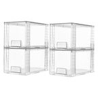Stapelbare Schubladenboxen aus Acryl – 4er Set