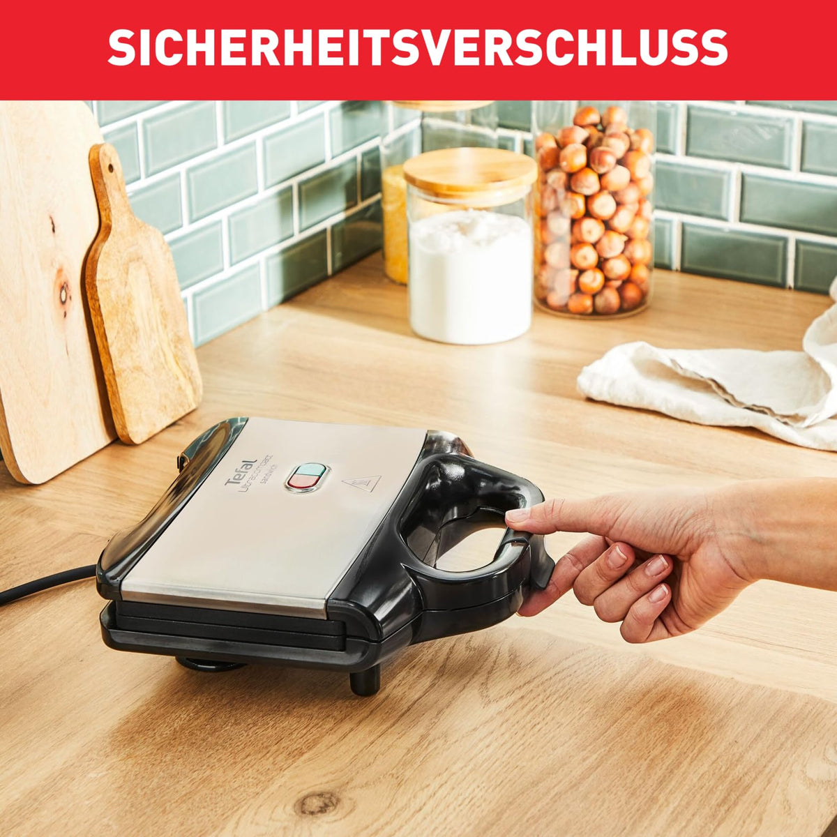 Tefal Sandwichmaker SM1552 – 700 W, antihaftbeschichtet