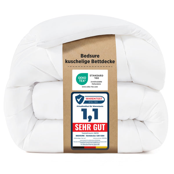 Bedsure Winter-Bettdecke 450 g/m² – extra warm, Oeko-Tex, waschbar