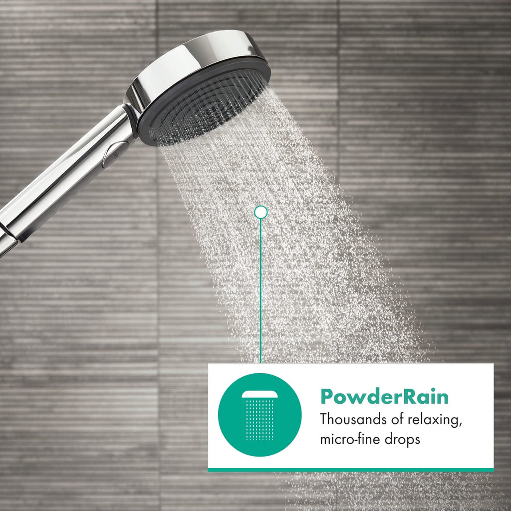 hansgrohe Pulsify Select S Handbrause – 3 Strahlarten, wassersparend