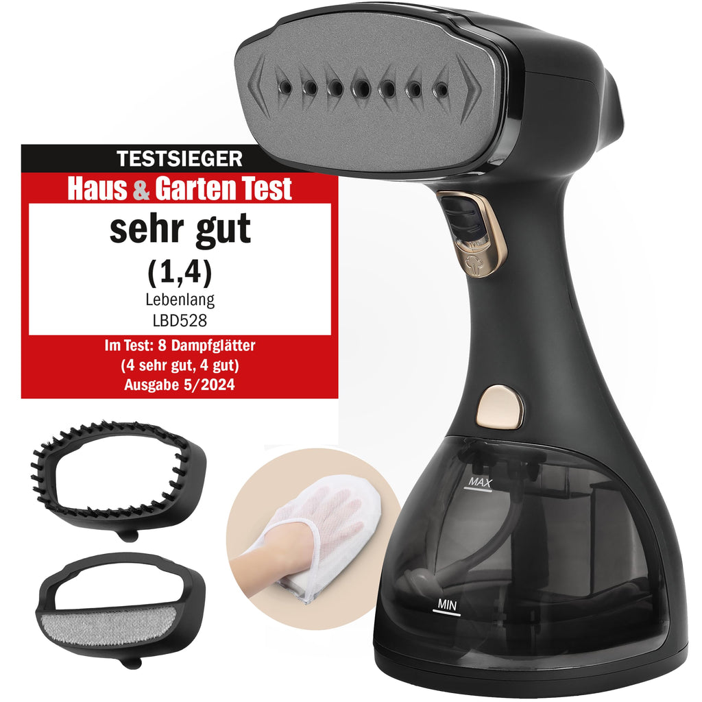 Lebenlang Steamer 1500 W – Dampfglätter mit 300-ml-Tank & Bügelhandschuh