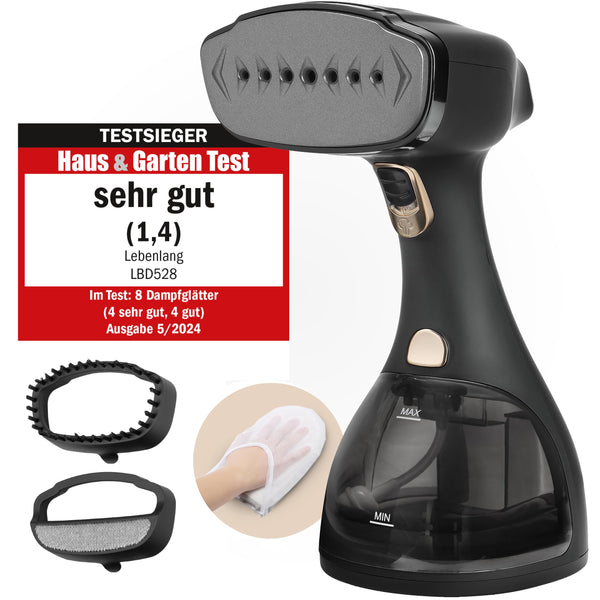 Lebenlang Steamer 1500 W – Dampfglätter mit 300-ml-Tank & Bügelhandschuh