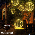 LED Lichterkugeln für Weihnachten – 2er Set, 8 Modi & Timer