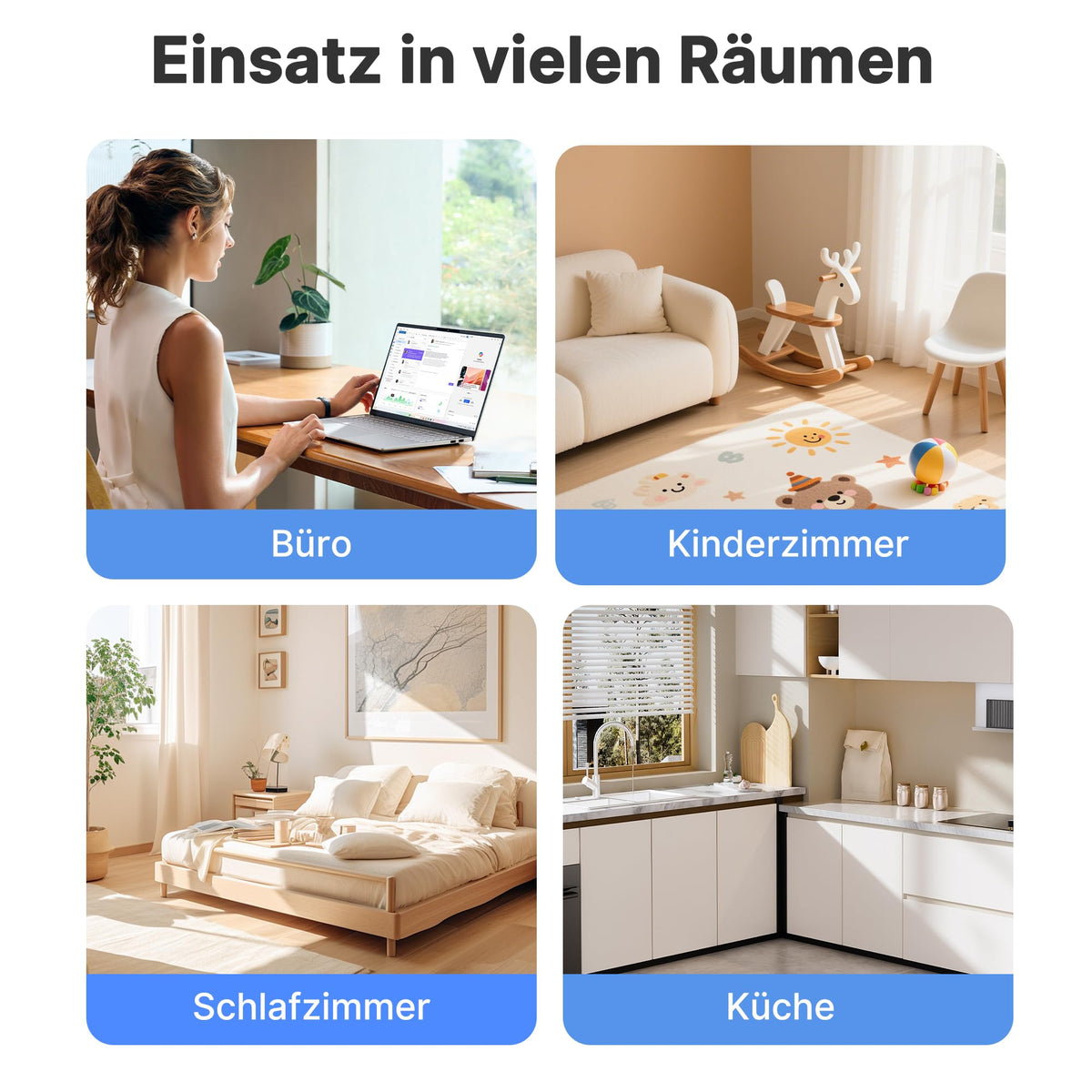 Luftreiniger mit HEPA-Filter & Aroma-Funktion – 24 dB Schlafmodus