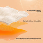 Beheizbare Kuscheldecke mit Ärmeln – 127 x 180 cm, 6 Heizstufen, Timer, Grau