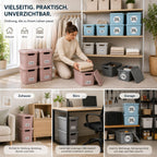 Aufbewahrungsboxen mit Deckel 4er-Set – stapelbar, BPA-frei, mit Griffen