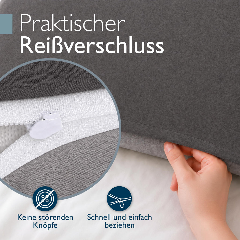Biber-Bettwäsche 135 x 200 cm – 100 % Baumwolle, Wendedesign, 4-teilig