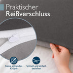 Biber-Bettwäsche 135 x 200 cm – 100 % Baumwolle, Wendedesign, 4-teilig