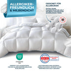 Glückstoff® Daunendecke – Federn & Daunen, Ganzjahresdecke
