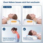 Ergonomisches Schmetterlingskissen aus Memory Foam – 2 Höhen