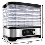 Dörrautomat aus Edelstahl – 6 Etagen, 450 W, Timer
