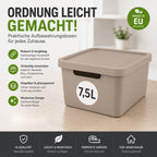 Aufbewahrungsboxen mit Deckel 4er-Set – stapelbar, BPA-frei, mit Griffen
