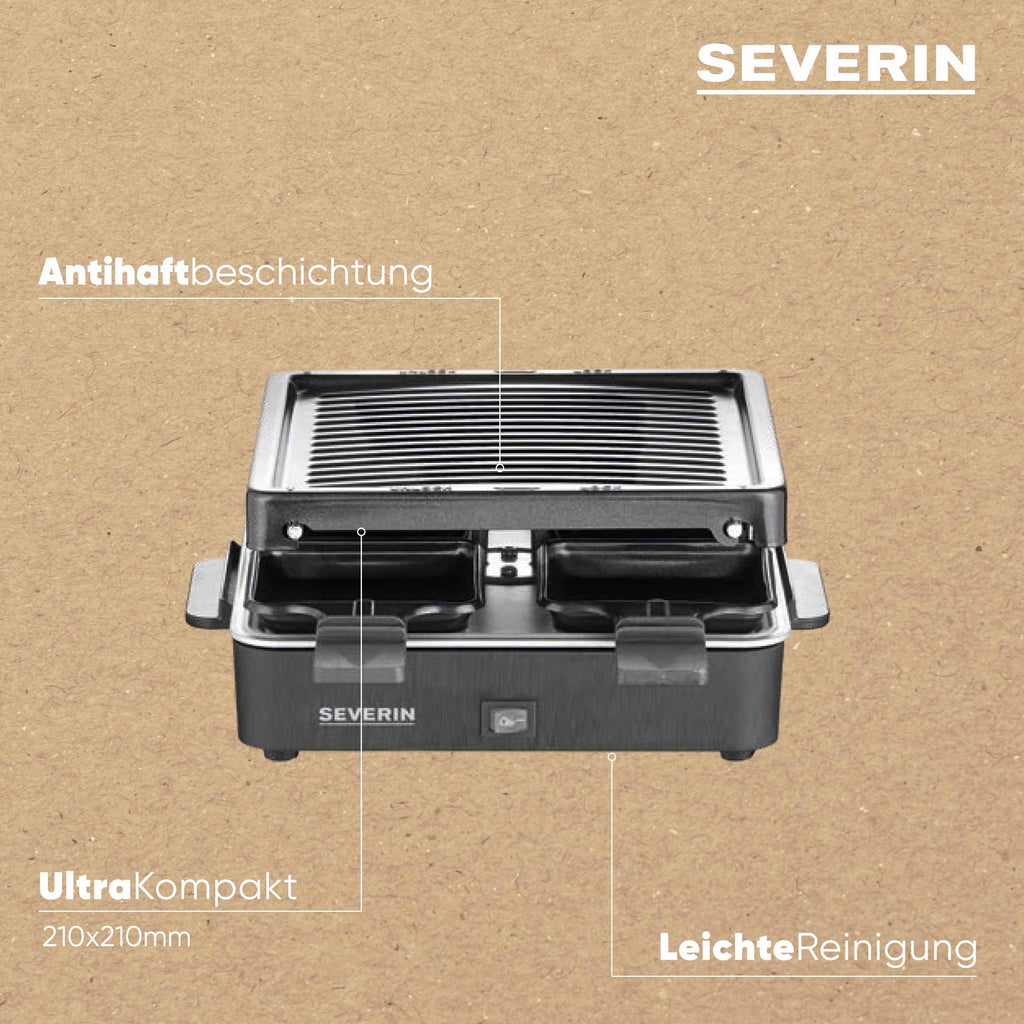 Severin Mini-Raclette für 4 Personen
