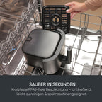 Severin Heißluftfritteuse 4 L – Touch-Display, 8 Automatikprogramme