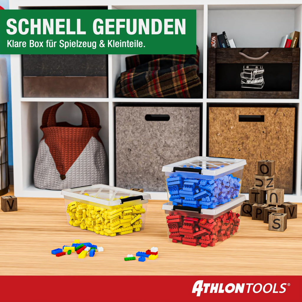 Aufbewahrungsboxen mit Deckel – 10er Set, stapelbar, BPA-frei