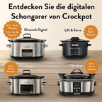 Crockpot Slow Cooker 4,7 L mit digitalem Timer