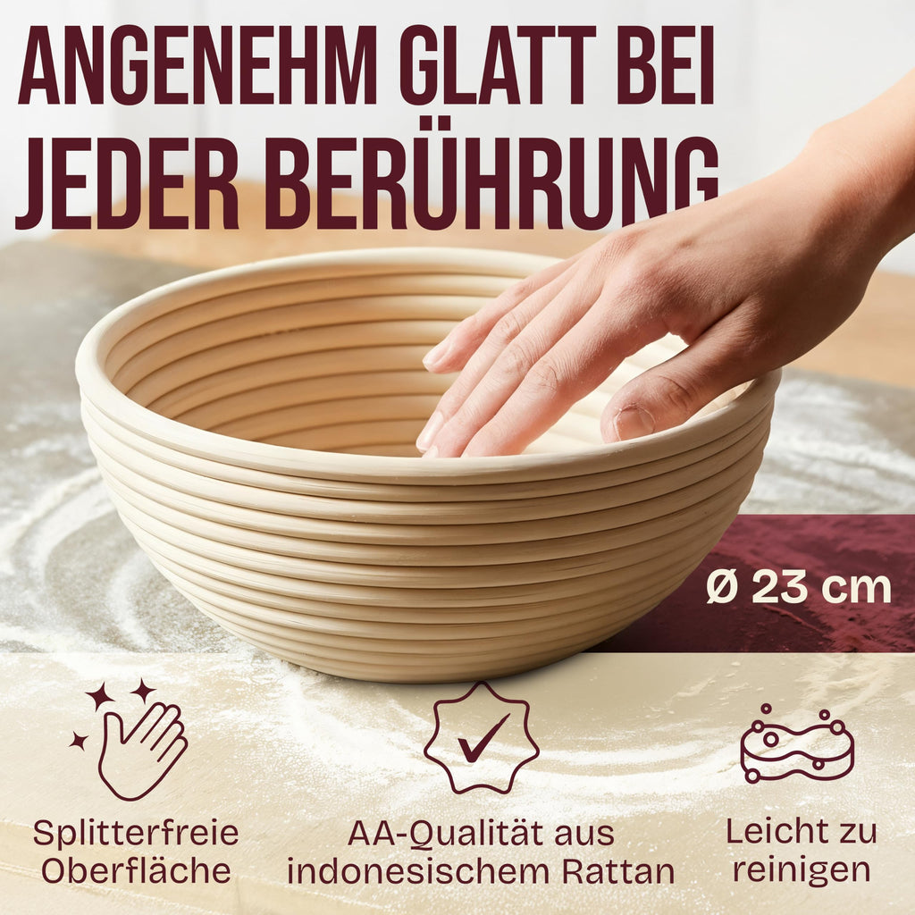 Sauerteig Starter-Set mit Gärkorb – 14-teilig