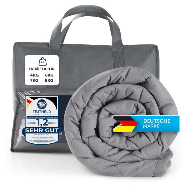 Blumtal Gewichtsdecke 135 x 200 cm – Bezug aus 100 % Baumwolle