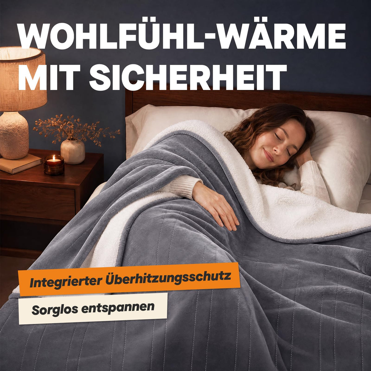 Heizdecke mit Abschaltautomatik – 6 Wärmestufen, LED-Display