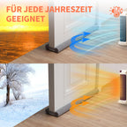Zugluftstopper für Türen 90–110 cm – ohne Kleben & Bohren, waschbar, Grau