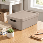 Aufbewahrungsboxen mit Deckel 4er-Set – stapelbar, BPA-frei, mit Griffen