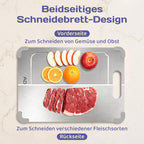 Titan-Schneidebrett aus 100 % reinem Titan – 39 x 28 cm
