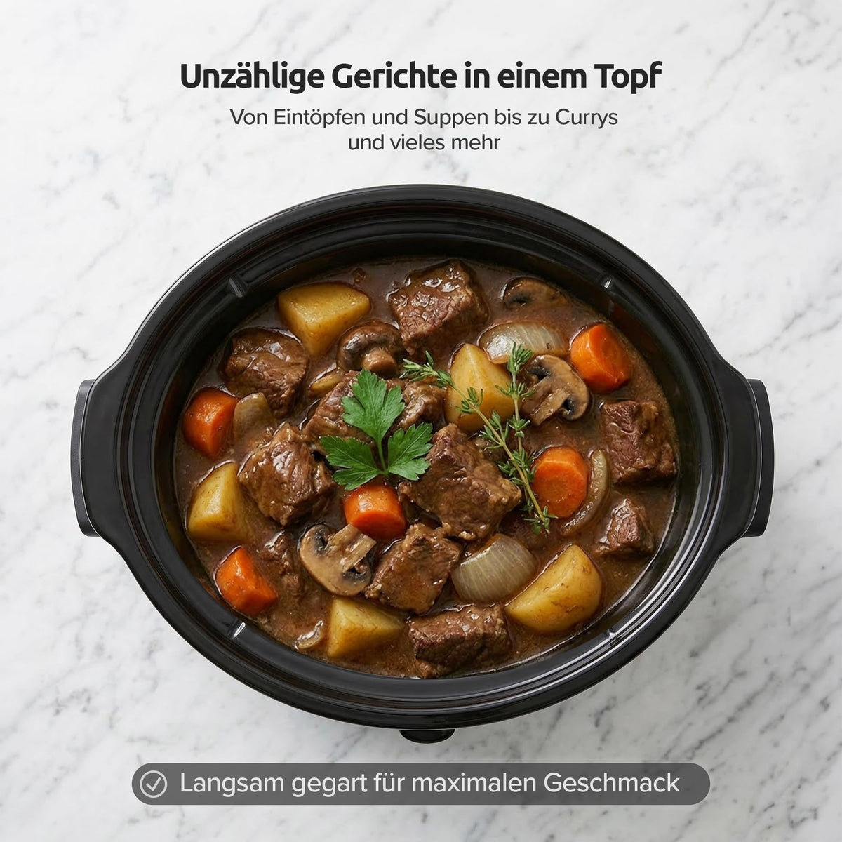 Slow Cooker 6 L für die ganze Familie