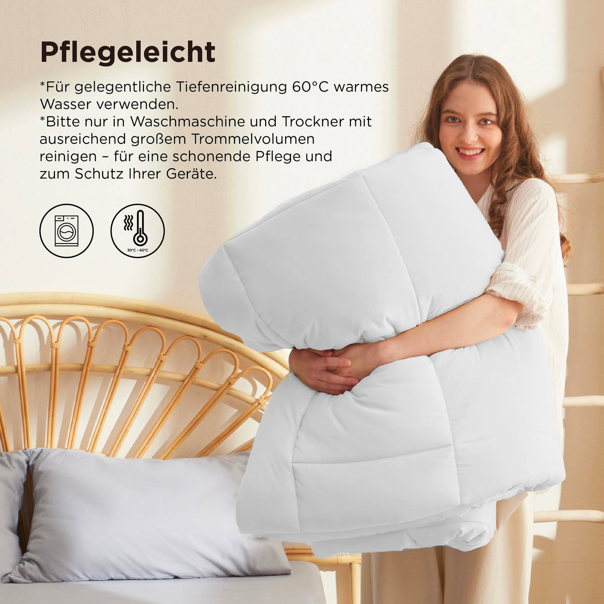 Bedsure Winter-Bettdecke 450 g/m² – extra warm, Oeko-Tex, waschbar